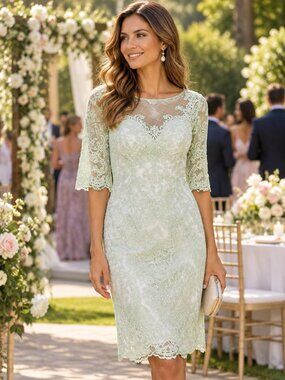 LanTing Mint Green Formal Dress Elegant Evening Gown New Wedding Prom Lace